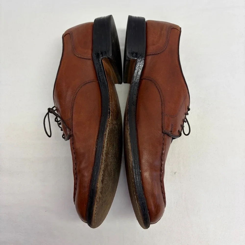 Allen Edmonds Bradley Dress Shoes Mens 12 B Brown Leather Split Toe Blucher